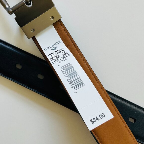 DOCKERS Men's Reversible Belt NWT Size L 38-40 - Picture 3 of 4